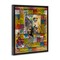 Stupell Industries Tupac Musician Collage Framed Floater Canvas Wall Art Design by Sabin